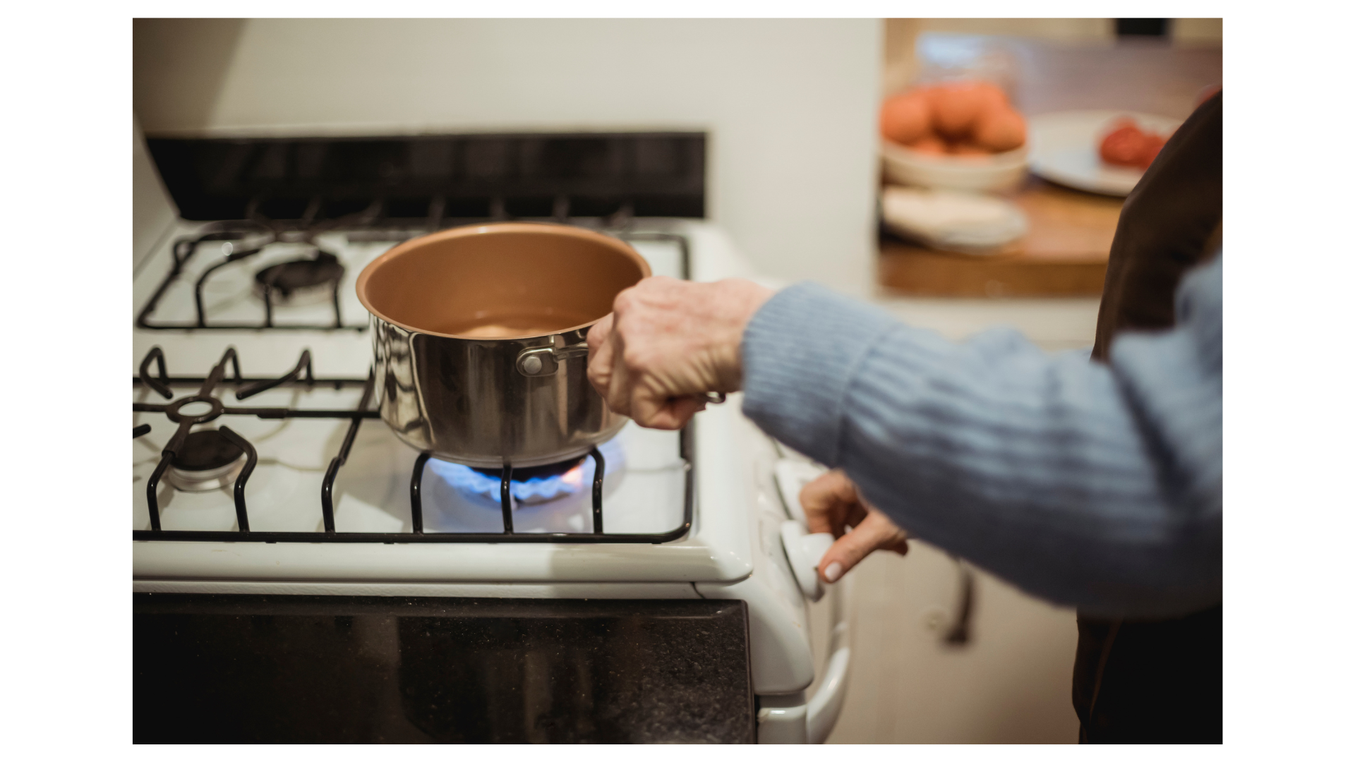 gas stove top